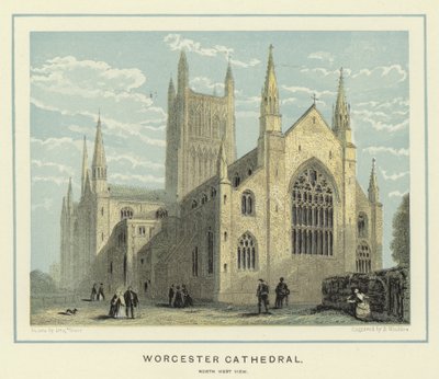 Worcester Cathedral, North West View by Benjamin Baud